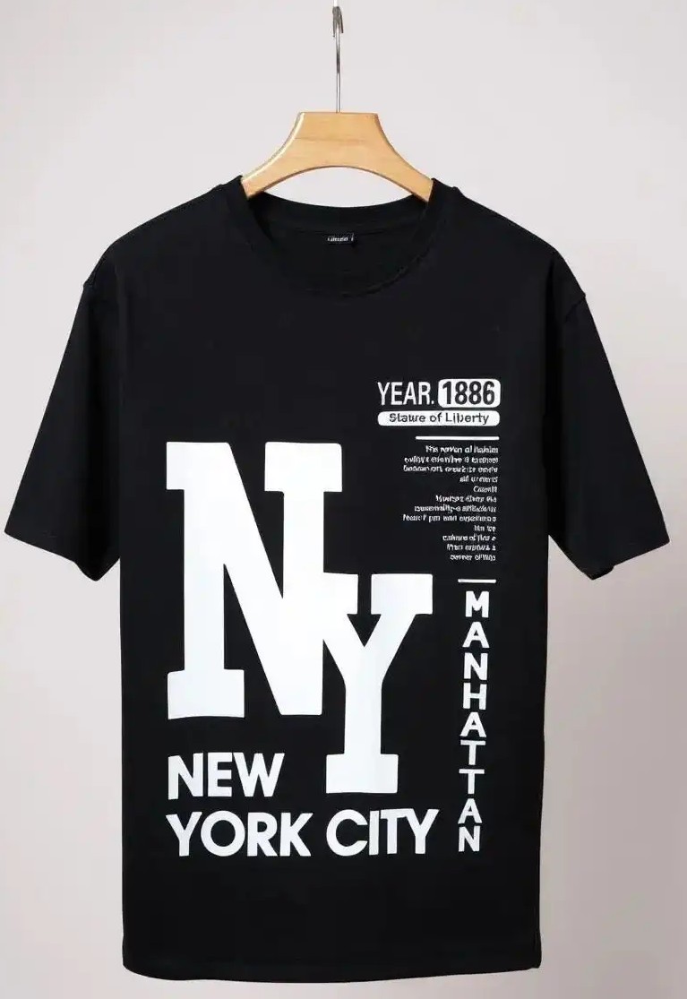 تشيرت اسود - Ny -NEW